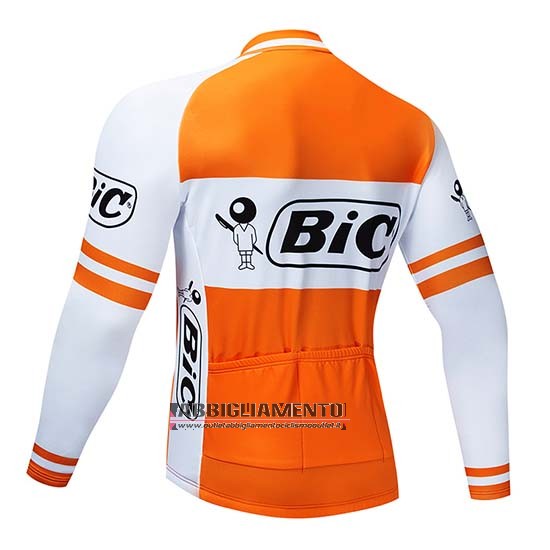 Abbigliamento Bic 2019 Manica Lunga e Calzamaglia Con Bretelle Bianco Arancione - Clicca l'immagine per chiudere